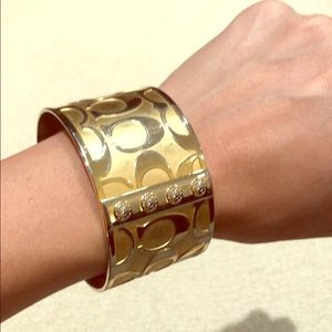 Coach gold bangle